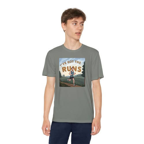 Youth Running T-Shirt - I've Got the Runs - Active Kids, XC, Cross Country - Picture 24 of 37