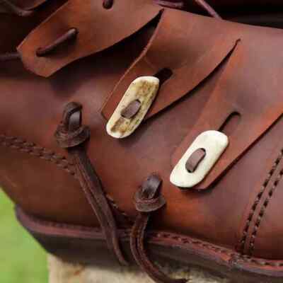 Medieval Leather Boots | Renaissance Viking Shoes | Pirate Brown