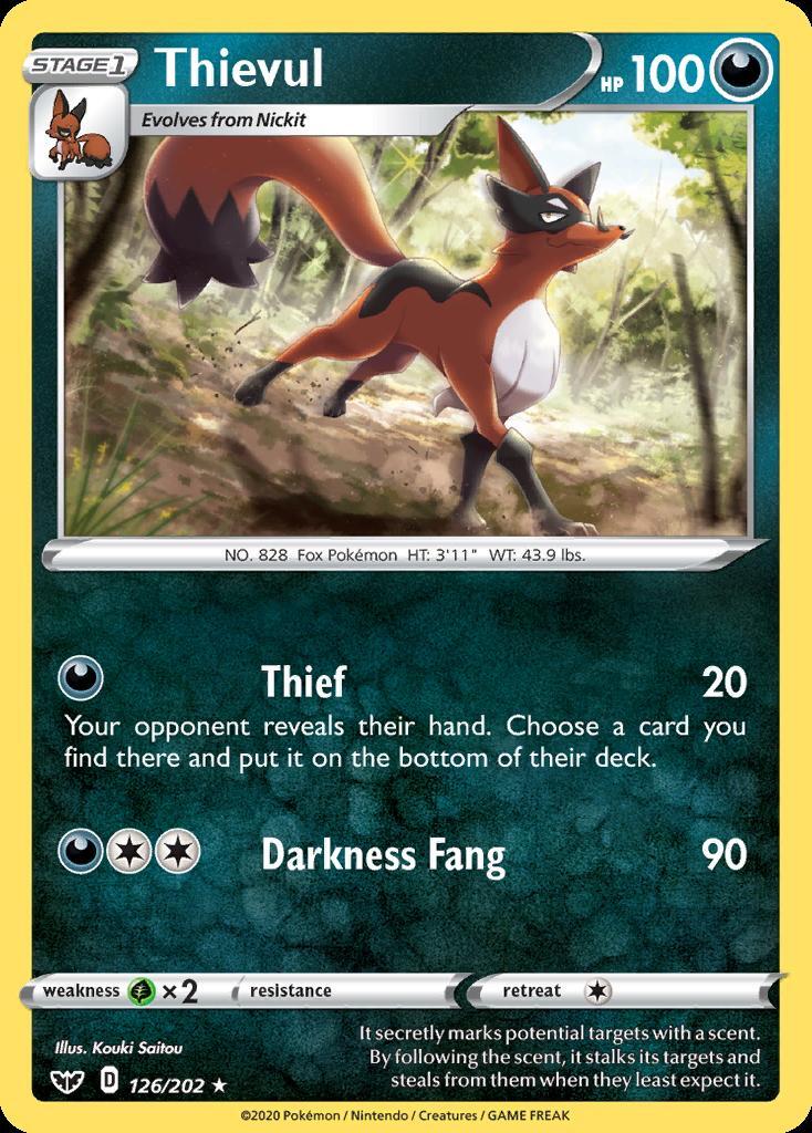 Pokemon Thievul (126/225) Sword & Shield LP