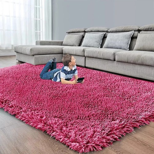 Heavy Thick Shaggy Rugs Large Living Room Bedroom Carpet Non Slip Hallway Runner - Picture 10 of 54