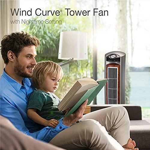 Lasko Portable Electric 42.5u0026#034; Oscillating Tower Fan with Nighttime  Setting, 46013463579 | eBay