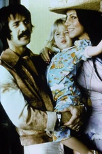 Original 35mm Slide Sonny & Cher with Chastity Bono