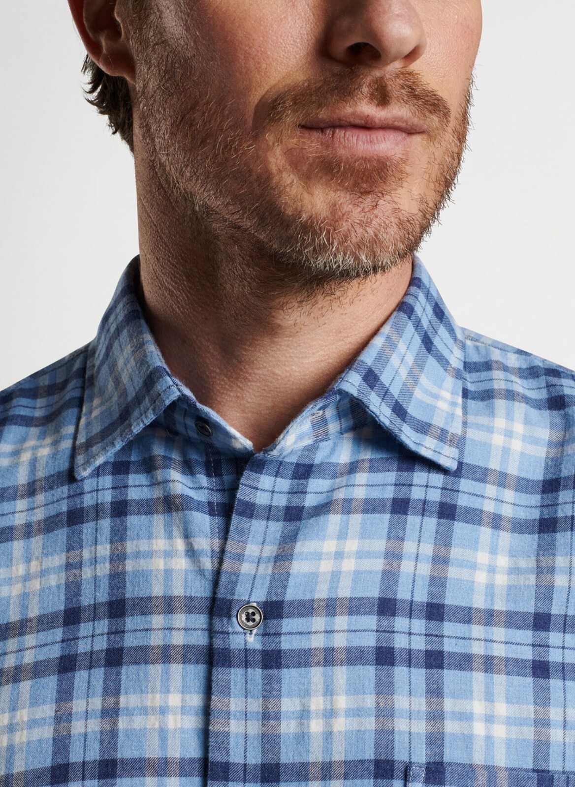 NEW MENS PETER MILLAR GOLF L/S STONE LAKE COTTON SPORT DRESS Shirt