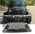 Flow Air Intake Bonnet Outlet Hood Scoop Vent Cover For Jeep Wrangler JK JKU TJ