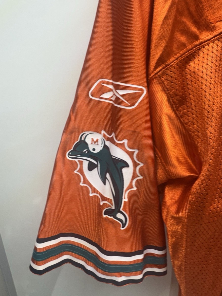 Vintage Ronnie Brown Miami Dolphins Orange Reebok Jersey XL | eBay
