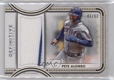 2022 Topps Definitive Collection Jumbo Relic 41/50 Pete Alonso #DJR-PA 12ty