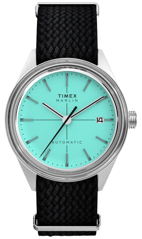 Timex Orologio Automatico Marlin Jet (38 Mm) Con Quadrante Azzurro E TW2Y06400