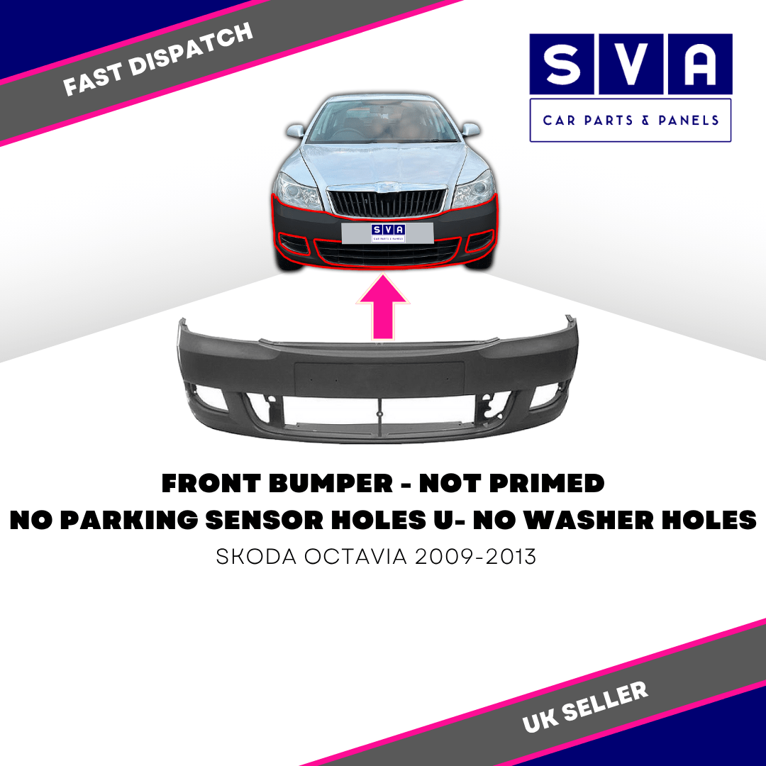 Front Bumper - Not Primed - Skoda Octavia 2009-2013 - Insurance Approved - New