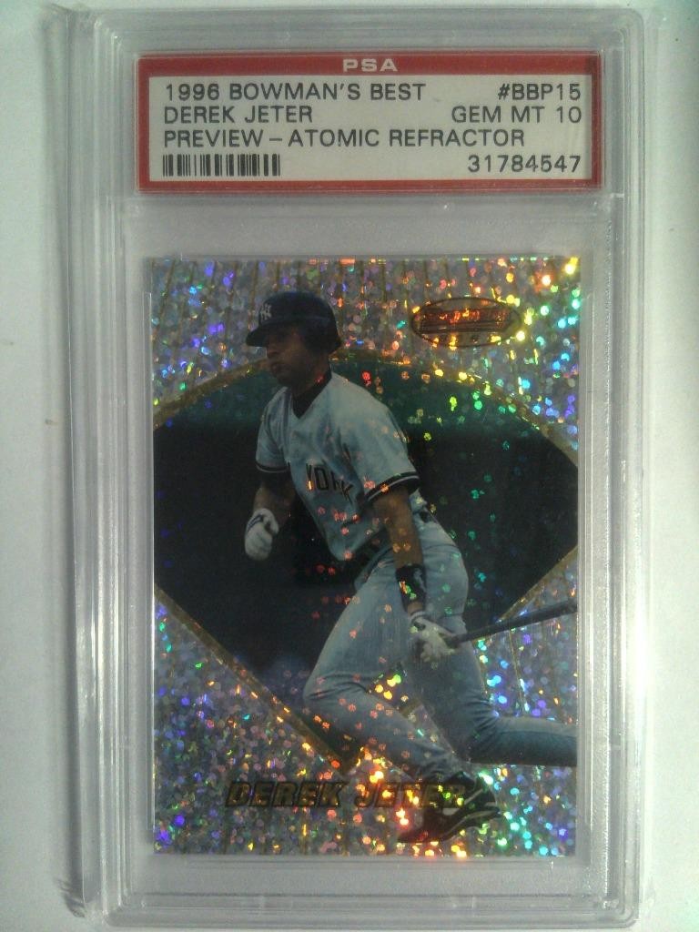 1996 Bowman's Best - Preview - Atomic Refractor - Derek Jeter - PSA 10 Gem Mint