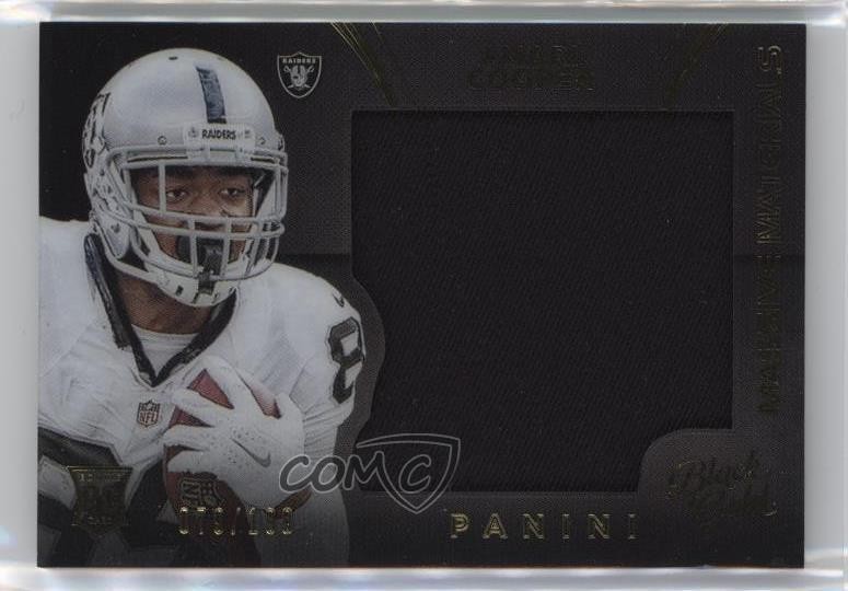 Amari Cooper Panini Black Gold Massive Materials #AC Base