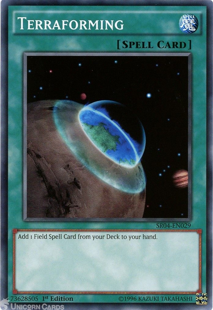 SR04-EN029 Terraforming 1st Edition Mint YuGiOh Card