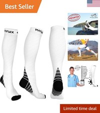 Essential Physix Compression Socks 20-30 mmHg - Unisex, XXL Size, Travel Ready