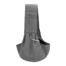 Dog Sling Carrier Adjustable Strap for Small Pet (Dark Gray, 1 Pcs)