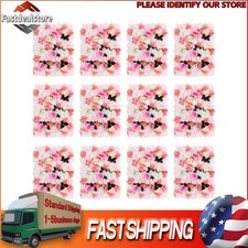 12x Artificial Flower Wall Panel Wedding Party Rose Dahlia Leaves Backdrop Decor