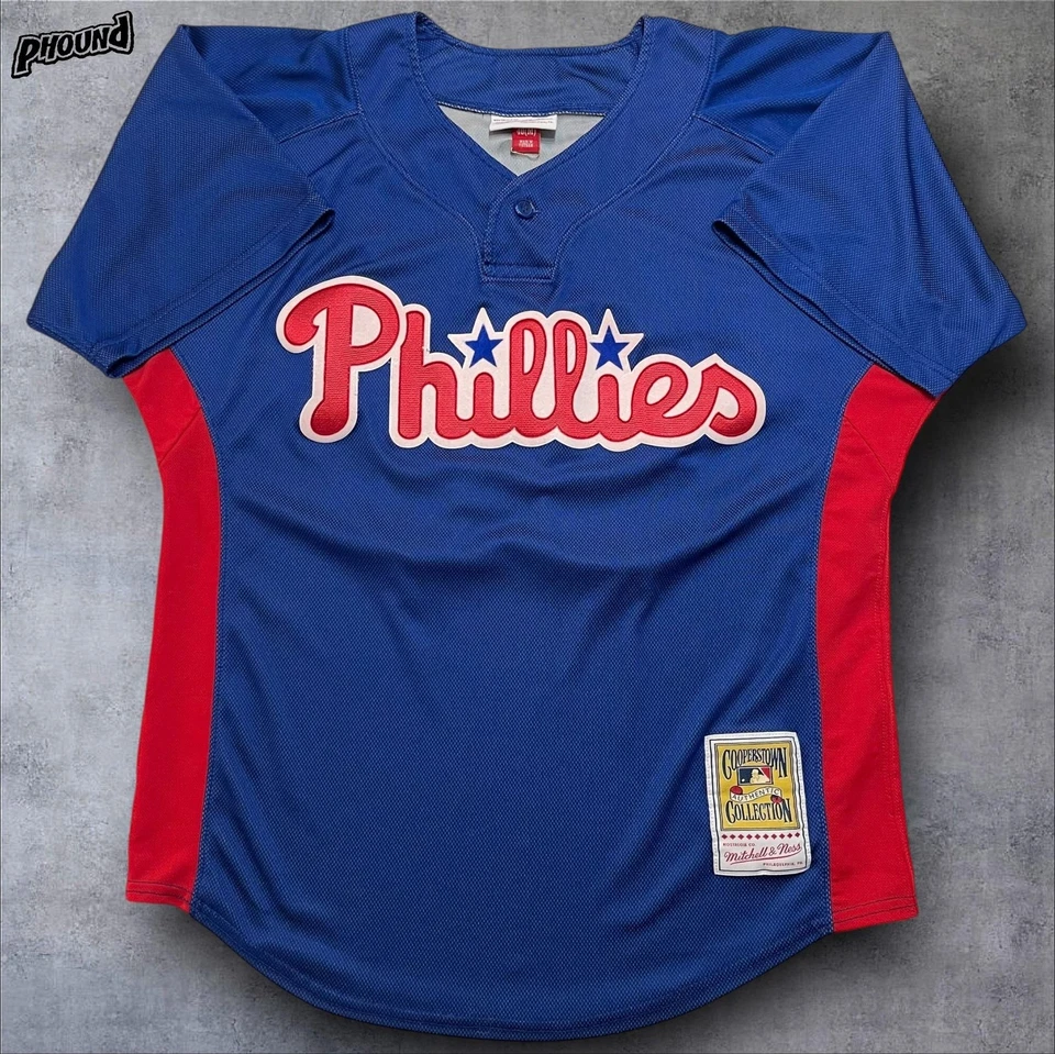 Philadelphia Phillies Jersey Mens Medium MLB Baseball Roy Halladay 34 2010 - Image 2 of 4