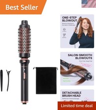 Elegant Rose Gold Thermal Brush - Perfect for Loose Curls  Travel Convenience