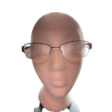 Womens La Scala Rose Designer Eyeglasses Frames Burgundy Modern Style 54-17-135