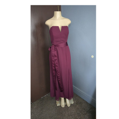 Vera Wang Wine Sleeveless Bridesmaid Dress 100% Polyester Size 10 | eBay