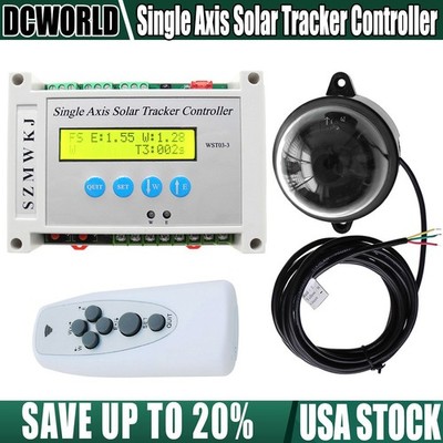Auto Tracking LCD Single Axis Solar Tracker Controller DIY Solar Panel Track Kit