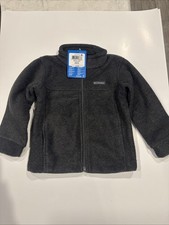 Columbia Youth 3T Fleece Jacket Full Zip Steens Mountain II Charcoal New