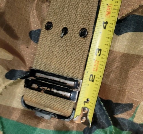 Vintage Military Style Web Belts Green And Brown - Picture 7 of 11