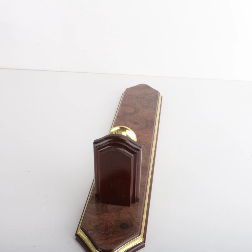 Wall Sconce Candle Stick Holder Brown Wood Metal Holder - Image 4 of 4