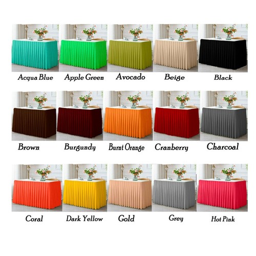 120 inch round tablecloths , rectangular 60x120", Skirts 17 feed, napkins 6 pack - Picture 15 of 33