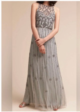 Anthropologie BHLDN Morning Mist Amada Dress Size 4