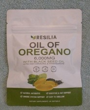 Oil of Oregano Softgels with Black Seed Oil - 6000mg Qty 60 Expire 1/28 FS