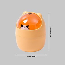 Mini Small Waste Bin Desktop Garbage Basket Home Office Table Trash Can with Lid