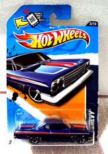 Hot Wheels Mattel 62 Chevy Muscle Mania Blue 03/24 12 NIP