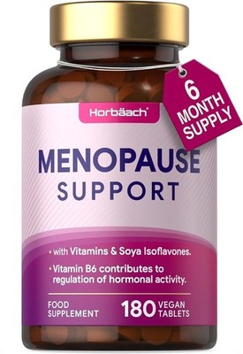Menopause Support Supplement für Frauen | 180 Stück | Vits A, B, Soya Isoflavone