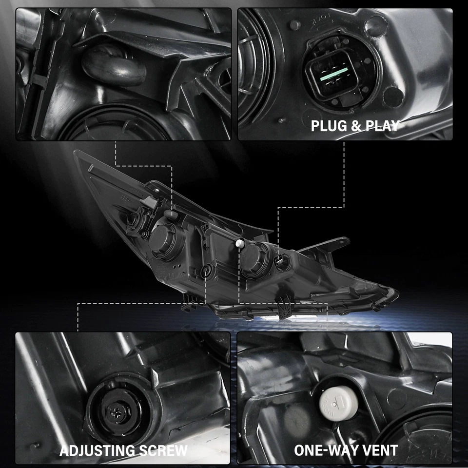 Par de faros halógenos esquineros ámbar carcasa cromada para Hyundai Sonata 2011-2014 Foto 4 de 4