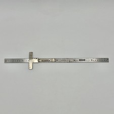 Vintage GENERAL Depth Gauge Machinist Rule 6" Steel Made In USA Tool