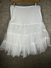 White Sz XLPetticoat Skirt Women Underskirt Crinoline Slips Tutu Skirt Dress New