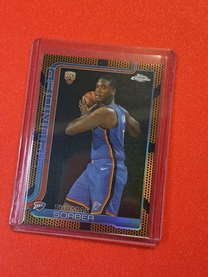 2025-26 Topps Chrome NBA~Thomas Sorber~Basketball Refractor~OKC~