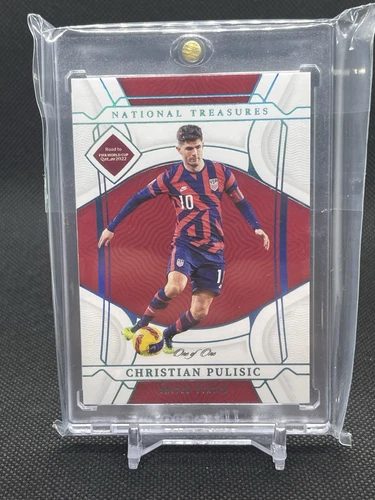 2022 Christian Pulisic Panini National Treasures Platinum USMNT #1/1