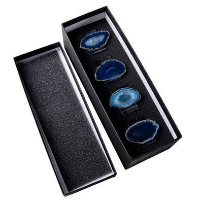 Agate Crystal Napkin Rings Set of 4 Dining Table Decoration Napkins Buckle