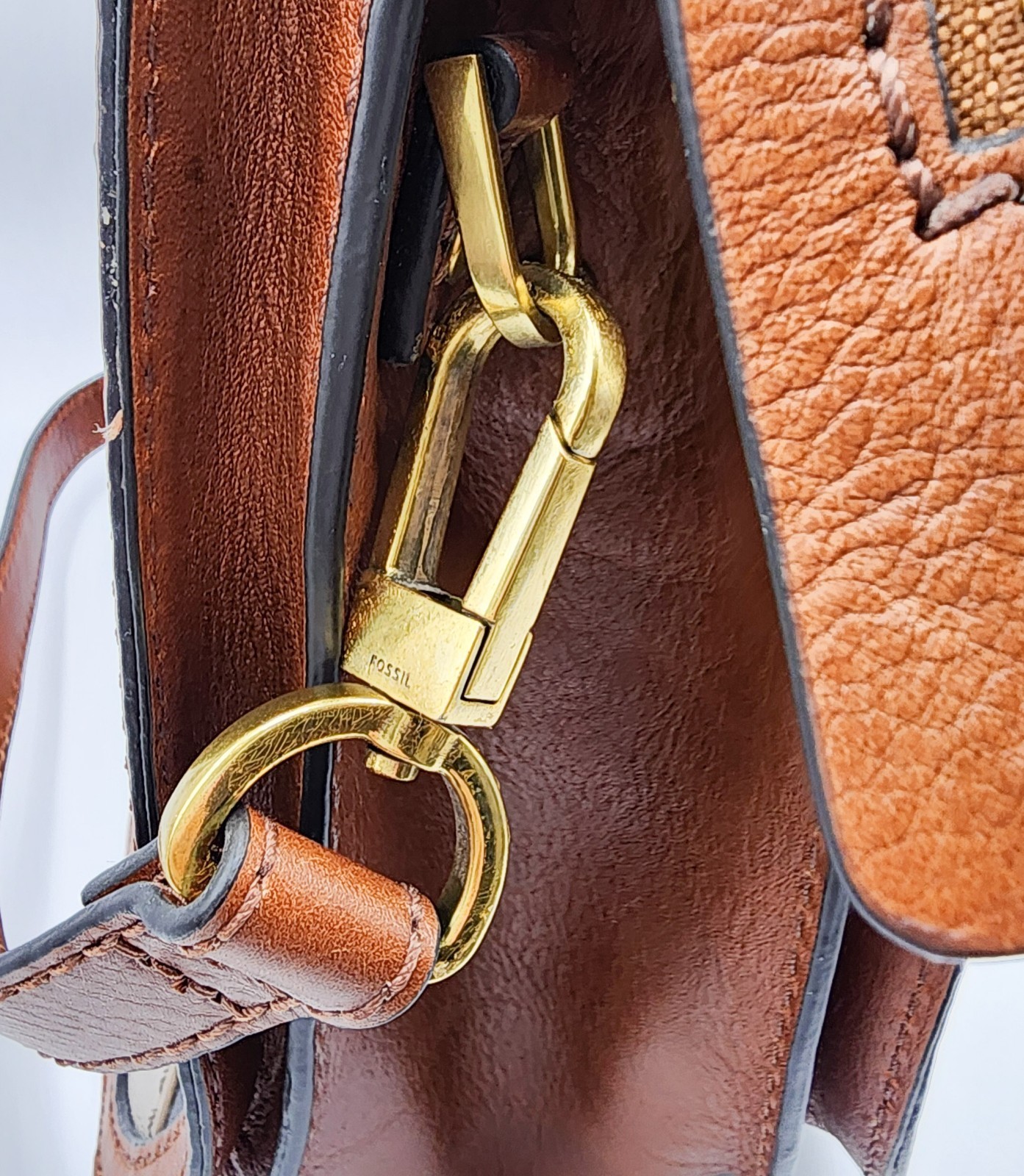 Fossil Ryder Multicolored Patchwork Brown Leather… - image 11