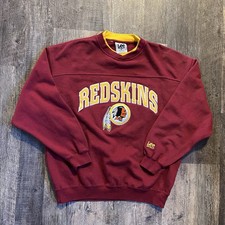 Washington Commanders Redskins Lee Sport NFL Embroidered Size L Large Sweatshirt