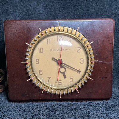 General Electric 8H58 Select-O-Switch Timer Electric Desk Clock-NEEDS WORK-READ!