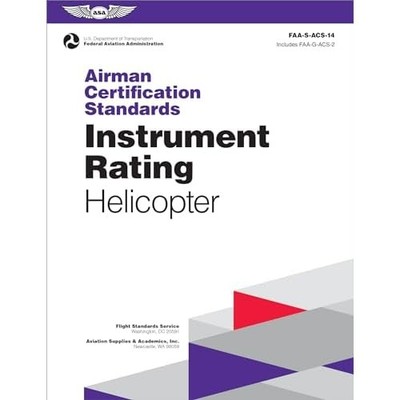 Airman Zertifizierungsstandards: Instrumentenbewertung - Hubschrauber - NEU US-Abteilung 2
