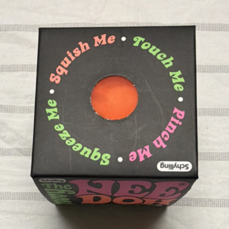 Schylling Nee Doh Groovy Glob Tactile Squeeze Toy Orange MPN 24140YP