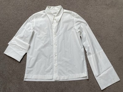 Odeeh Bluse Damen Weiß Gr. 38  Wie Neu Baumwolle