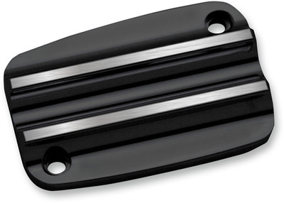 Covingtons Front Brake Master Cylinder Covers Black Finned C1175-B