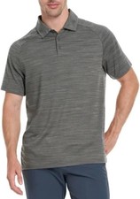 Hurley Men's UPF 30 Performance Polo Shirt, Grey, Large
