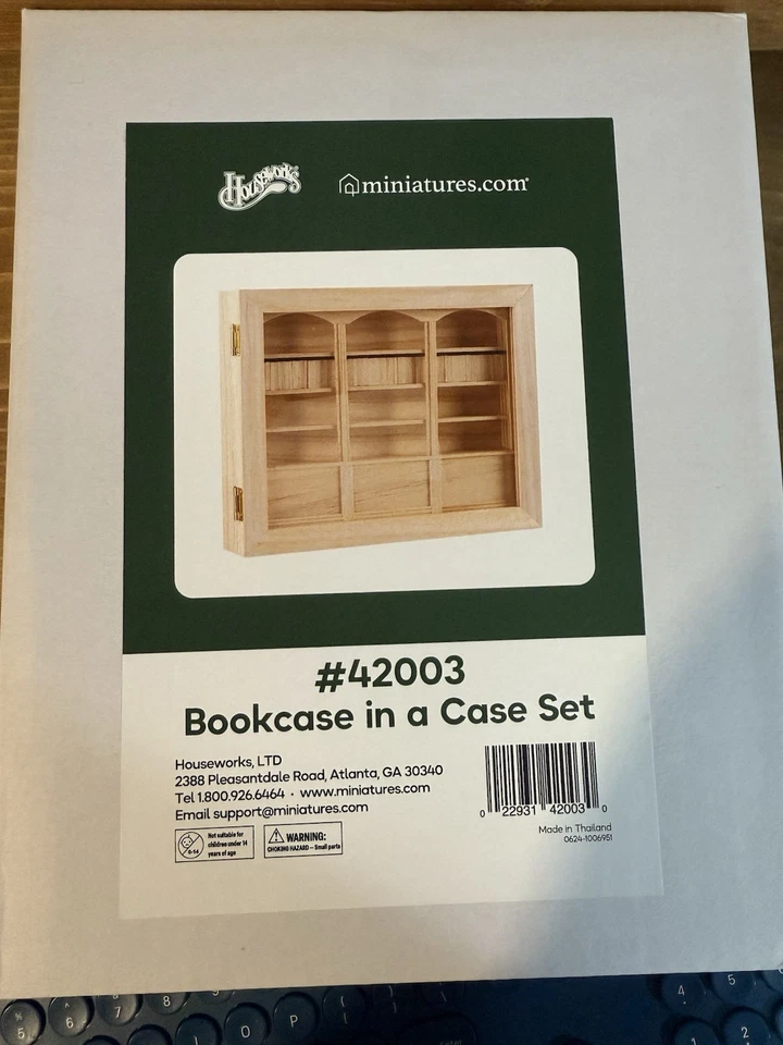 Librería miniatura en estuche escala 1:12 Foto 2 de 2