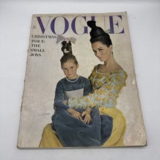VTG Vogue Magazine December 1962 Christmas Issue: The Small Joys No Label