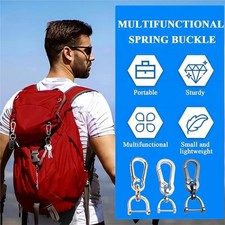 Removable Key Rings Carabiner Hook Key Jewelry Fashion Key Pendant Alloy Texture
