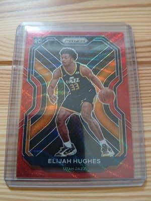 Elijah Hughes [Ruby Wave Prizm] #271 2020 Panini Prizm RC Rookie Utah Jazz